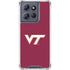 Virginia Tech University Maroon Moto G Stylus 5G (2025) Clear Case