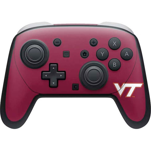 Virginia Tech University Maroon Nintendo Switch 2 (2025) Pro Controller Skin