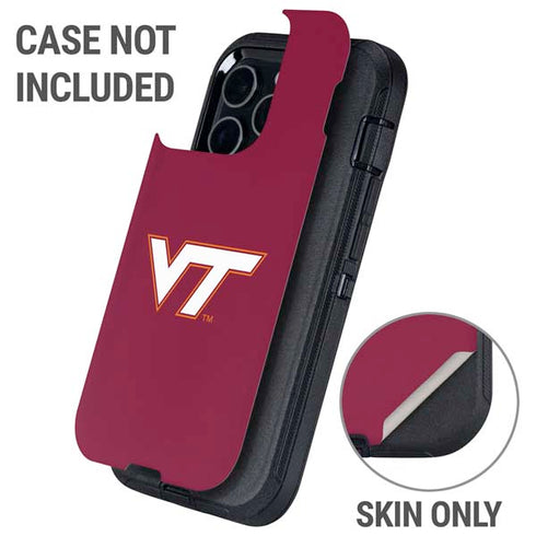 Virginia Tech Maroon Otterbox Defender iPhone Skin
