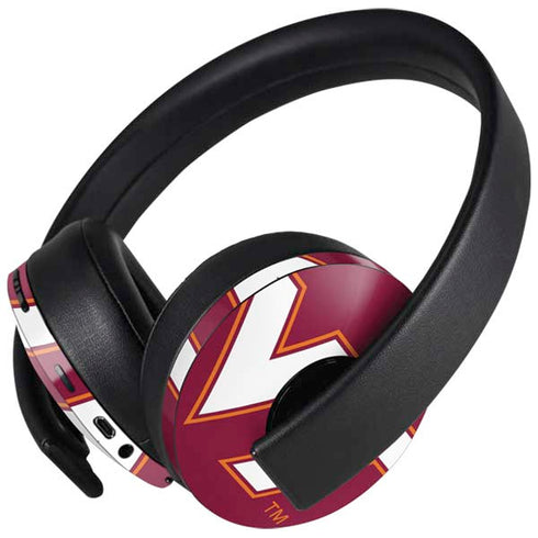 Virginia Tech University Maroon PlayStation 4 Gold Wireless Headset Skin