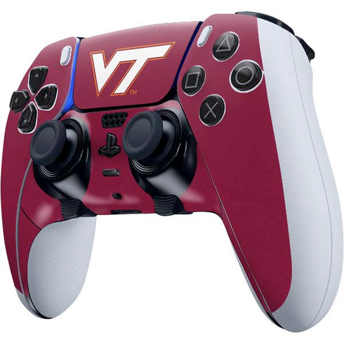 Virginia Tech University Maroon PS5 DualSense Edge Pro Controller Skin