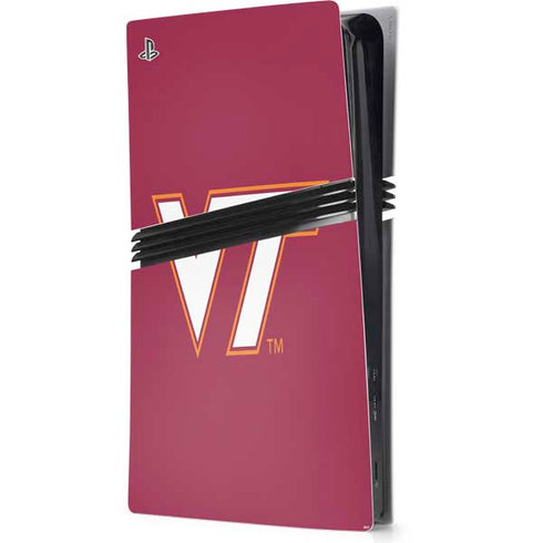 Virginia Tech University Maroon PlayStation PS5 Skins