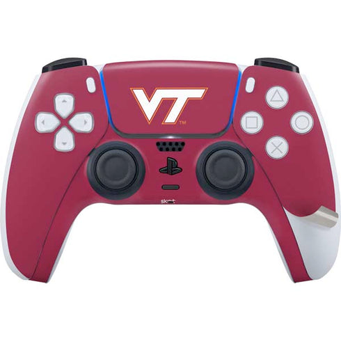 Virginia Tech University Maroon PS5 Pro Disk Bundle Skin