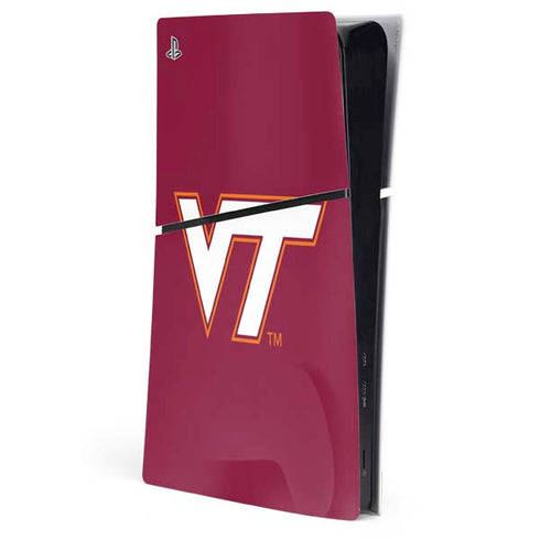 Virginia Tech Maroon PS5 Slim Digital Edition Console Skin