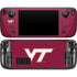 Virginia Tech University Maroon Steam Deck Handheld Gaming Computer OLED Skin