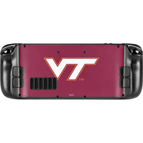 Virginia Tech University Maroon Steam Deck Handheld Gaming Computer Skin