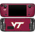 Virginia Tech University Maroon Steam Deck Handheld Gaming Computer Skin