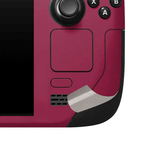 Virginia Tech University Maroon Steam Deck Handheld Gaming Computer Skin