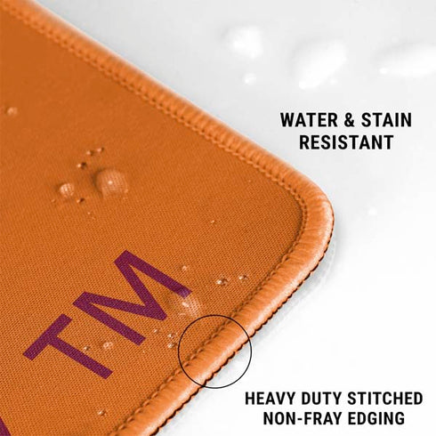 Virginia Tech University Orange Gaming Mouse Pad