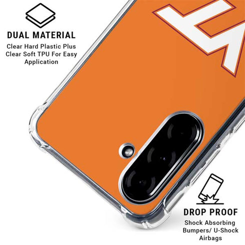 Virginia Tech University Orange Galaxy A36 5G Clear Case