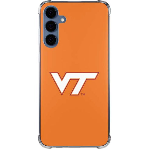 Virginia Tech University Orange Galaxy A55 5G Clear Case