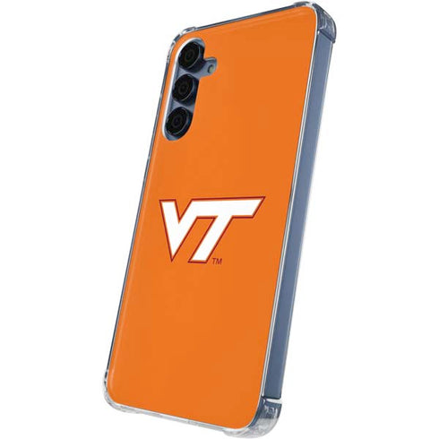 Virginia Tech University Orange Galaxy A55 5G Clear Case