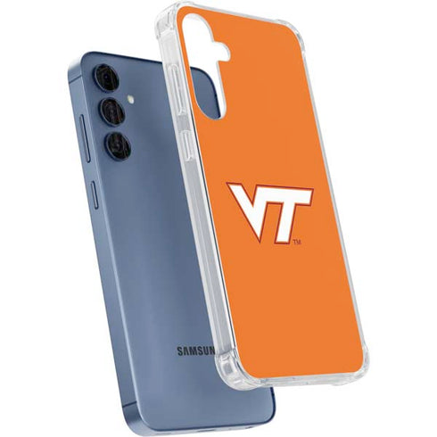 Virginia Tech University Orange Galaxy A55 5G Clear Case
