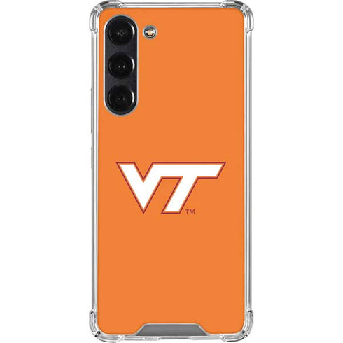 Virginia Tech University Orange Galaxy S24 FE Clear Case