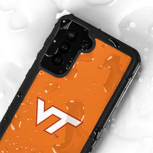 Virginia Tech Orange Galaxy S24 Plus Waterproof Case