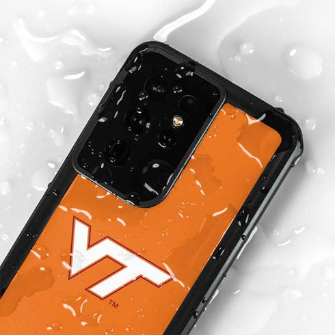 Virginia Tech Orange Galaxy S24 Ultra Waterproof Case