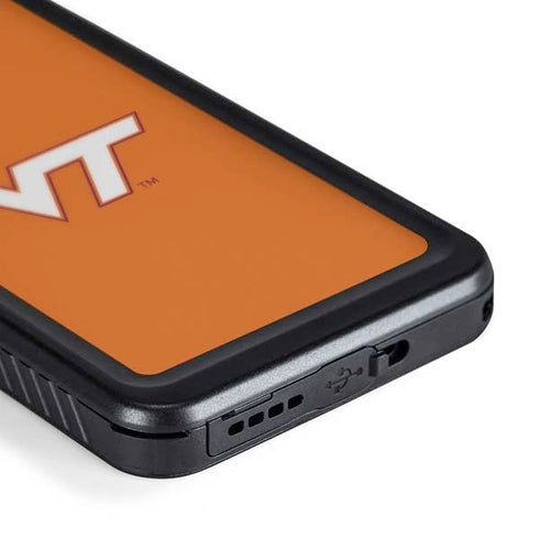 Virginia Tech Orange Galaxy S24 Waterproof Case