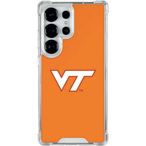 Virginia Tech University Orange Galaxy S25 Ultra Clear Case