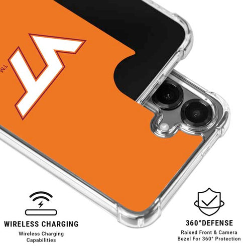 Virginia Tech University Orange Galaxy S26 Plus Clear Case