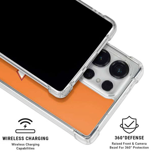 Virginia Tech University Orange Galaxy S26 Ultra Clear Case