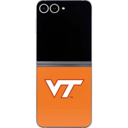 Virginia Tech University Orange Galaxy Z Flip6 Skin