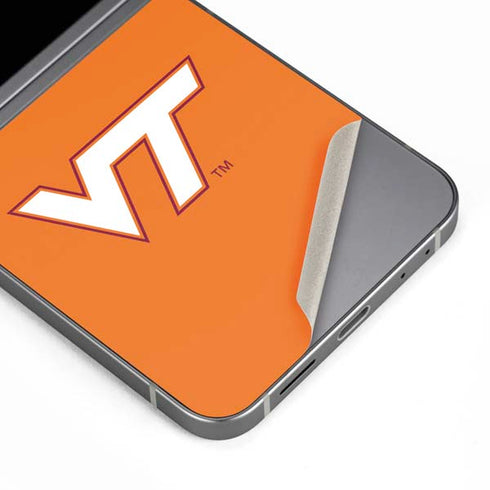 Virginia Tech University Orange Galaxy Z Flip6 Skin