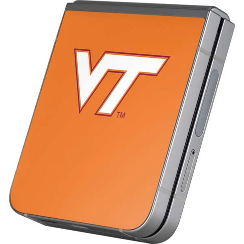 Virginia Tech University Orange Galaxy Z Flip6 Skin