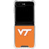 Virginia Tech University Orange Galaxy Z Flip6 Clear Case