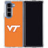 Virginia Tech Orange Galaxy Z Fold5 5G Clear Case