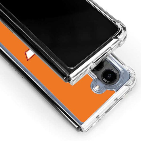Virginia Tech Orange Galaxy Z Fold5 5G Clear Case