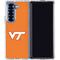 Virginia Tech University Orange Galaxy Z Fold6 Clear Case