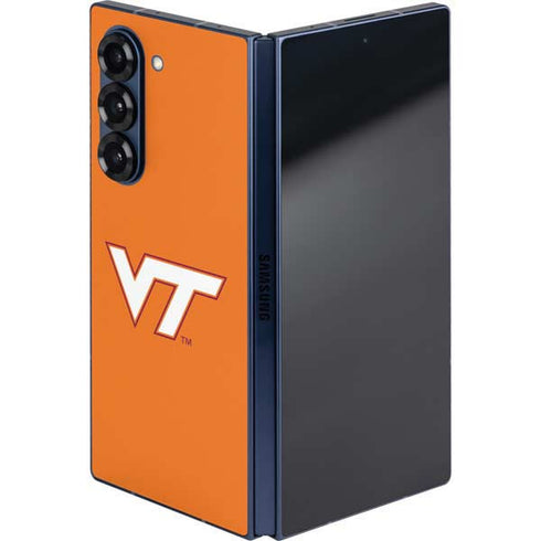 Virginia Tech University Orange Galaxy Z Fold6 Skin