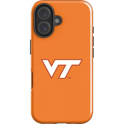 Virginia Tech University Orange iPhone 16 Impact Case