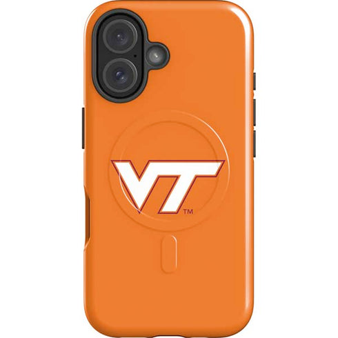 Virginia Tech University Orange iPhone 16 Magsafe Impact Case