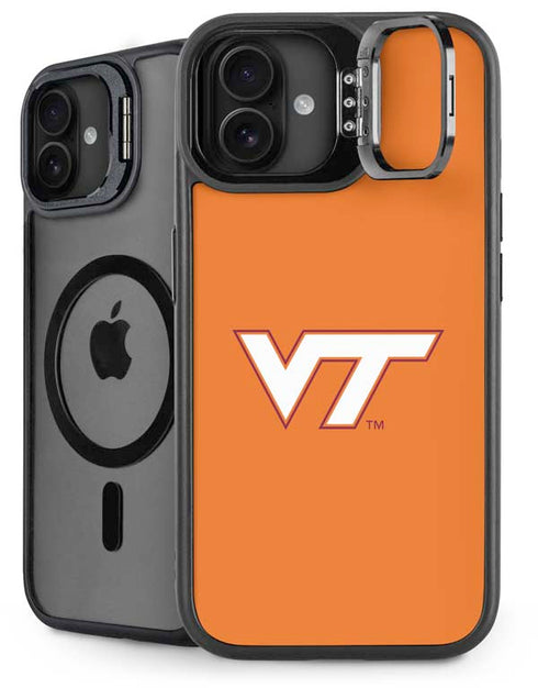 Virginia Tech University Orange iPhone 16 Plus Kickstand Case