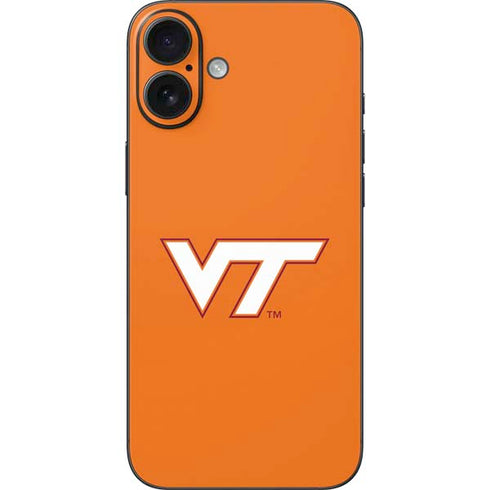 Virginia Tech University Orange iPhone 16 Plus Skin