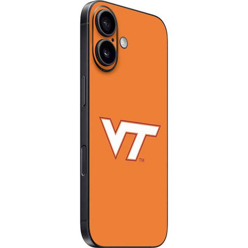 Virginia Tech University Orange iPhone 16 Plus Skin