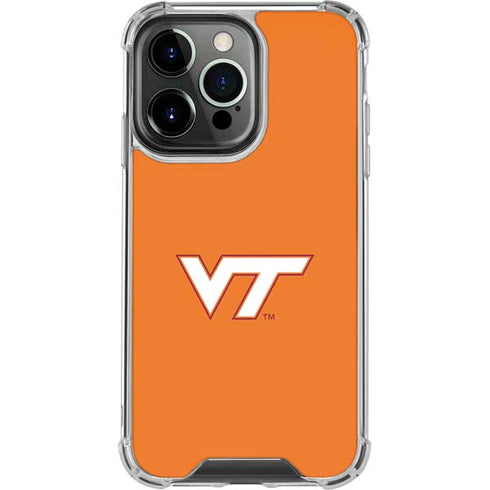 Virginia Tech University Orange iPhone 16 Pro Clear Case
