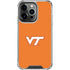 Virginia Tech University Orange iPhone 16 Pro Clear Case