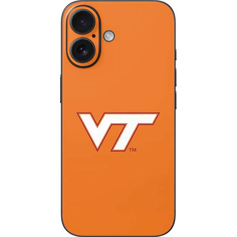 Virginia Tech University Orange iPhone 16 Skin