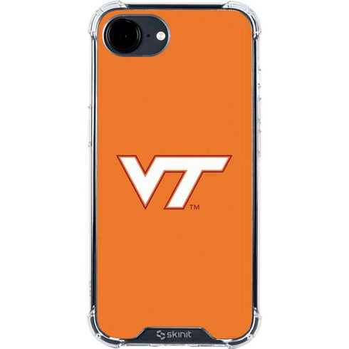 Virginia Tech University Orange iPhone 16e Clear Case