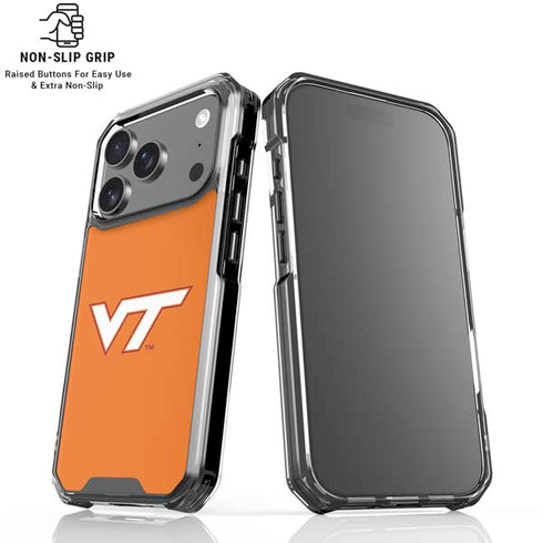 Virginia Tech University Orange iPhone 18 Pro Clear Case