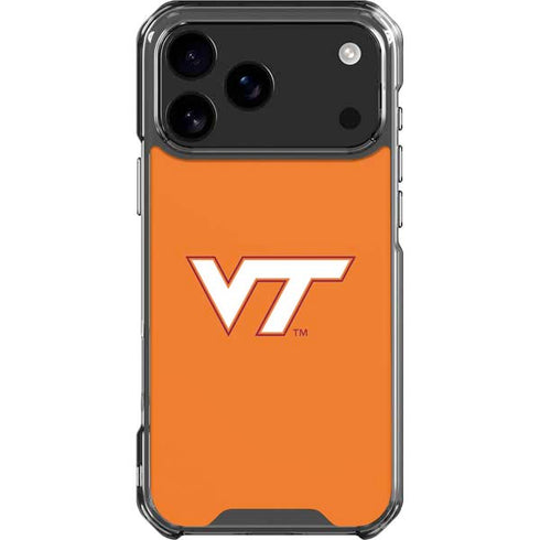 Virginia Tech University Orange iPhone 18 Pro Max Clear Case