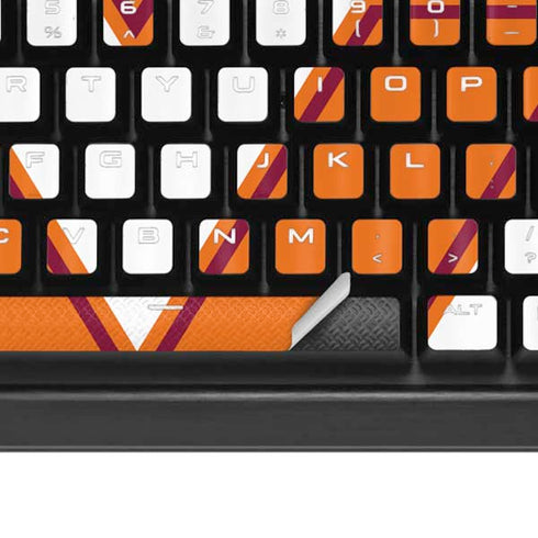 Virginia Tech University Orange K95 RGB PLATINUM Mechanical Gaming Keyboard Skin