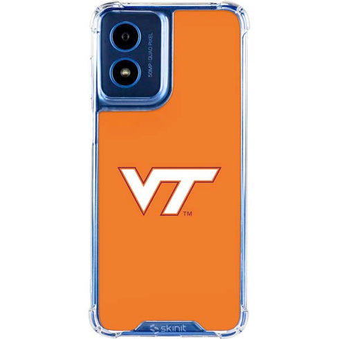 Virginia Tech University Orange Moto G 5G (2024) Clear Case