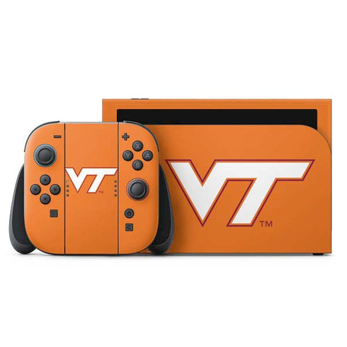 Virginia Tech University Orange Nintendo Switch 2 (2025) with Joy-Con Skin
