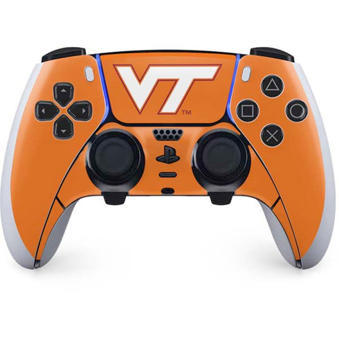 Virginia Tech University Orange PlayStation PS5 Skins