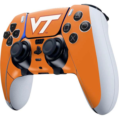 Virginia Tech University Orange PS5 DualSense Edge Pro Controller Skin