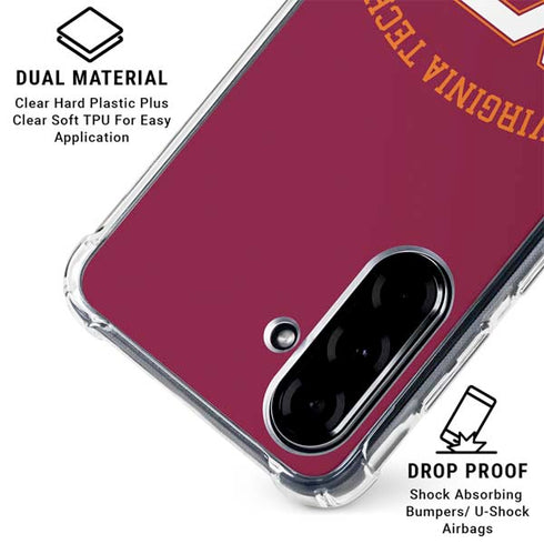 Virginia Tech University VT Galaxy A36 5G Clear Case