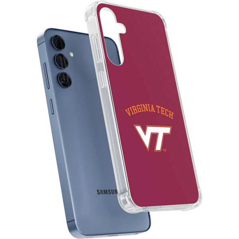 Virginia Tech University VT Galaxy A55 5G Clear Case